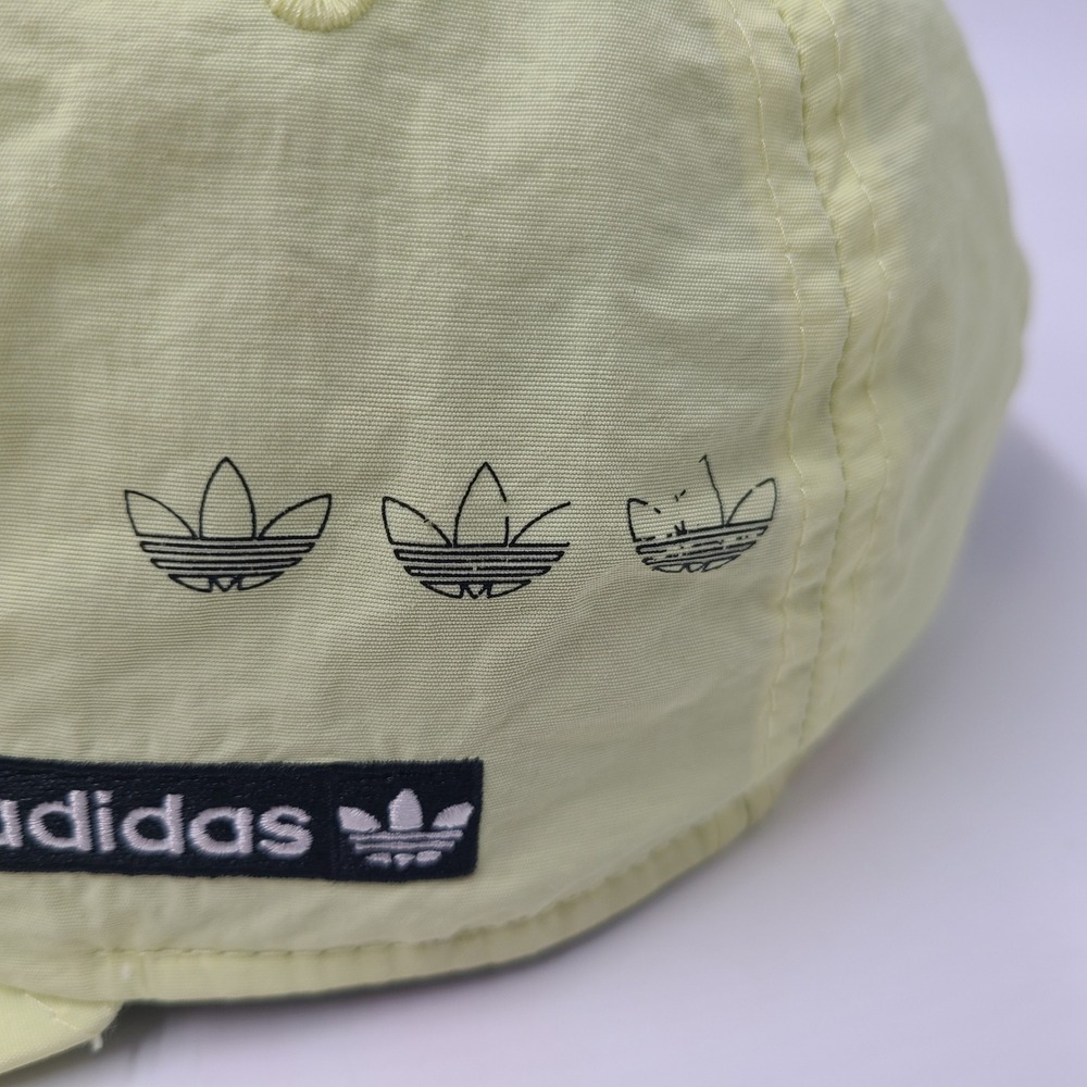 Adidas Hat Strapback Yellow Trefoil Logo Nylon The Brand With The 3 Stripes Men - Picture 8 of 16